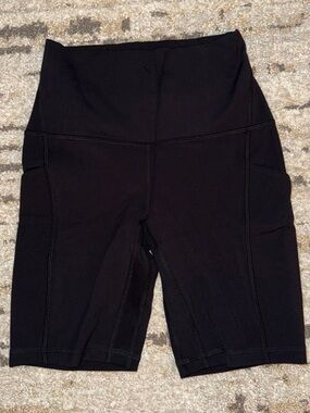 Black High-Waist Bike Short